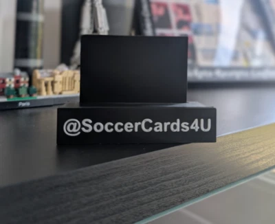 Custom Card Stand - 3D Printed - Choose Text, Font & Colour - TCG Sports Pokemon