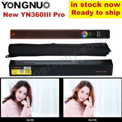 YONGNUO YN360III Pro LED RGB Light Handheld Stick Tube 3200K-5500K Photography - Image 1 of 4