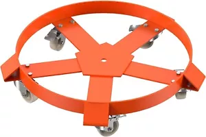 55 Gallon Drum Dolly, 1250lbs Capacity Heavy Duty Trash Can Dolly, Steel Frame - Picture 1 of 7