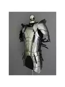 Medieval Knight Shoulder Armor functional Jacket Larp Cosplay Costume - Picture 1 of 5