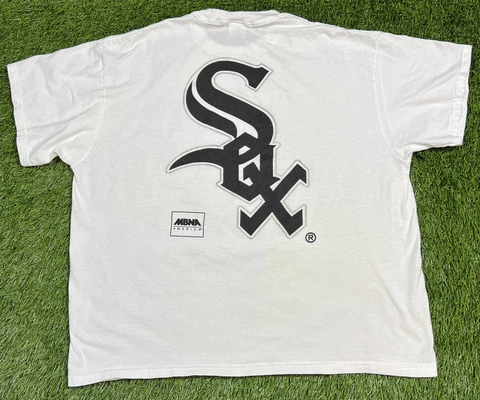 Vintage 90's Chicago White Sox MLB T-Shirt Men's XL Double Sided White Cover