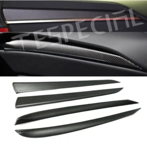 Matte Real Carbon Fiber Door Panel Trim For tesla model S Interior Accessories - Picture 1 of 7
