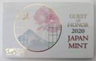 Japan 2020 World Money Fair Guset of Honor 6 Münzen postfrisch Set. Silbermedaille.