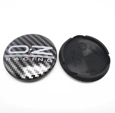 4 x 63 mm für OZ Racing M595 Schwarz Carbon Nabendeckel Nabenkappen Rim Hub Caps - Bild 1 von 4