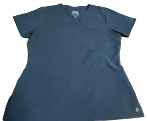 Barco One Scrub Top Women’s Medium V-Neck Stretch Uniform Nursing Medical Gray - Picture 1 of 6