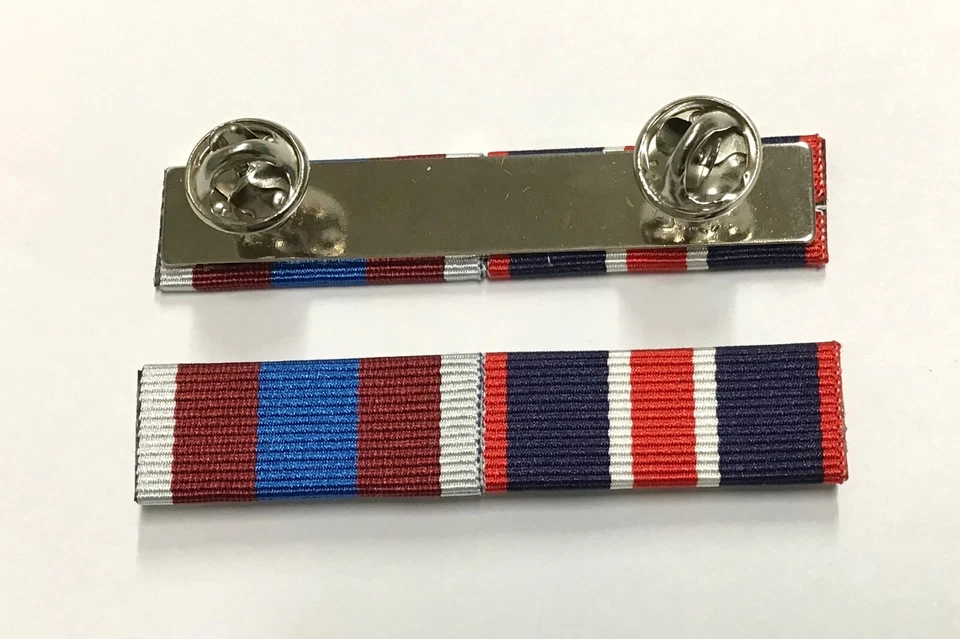 Kings Coronation Queens Platinum Medal Ribbon Bar (Official Ribbons)