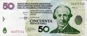 Banknote (Bond) Argentina 50 Pesos 2001-2006 PS2755a.1 - Picture 1 of 2