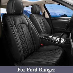Front Row Cushion 2Pcs Faux Leather For Ford Ranger 2007-2024 Car 2-Seat Covers - Picture 1 of 6