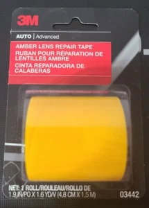 3M 03442 Amber Automotive Lens Repair Tape for Tail Lights, 1.875" x 60'' - Picture 1 of 2