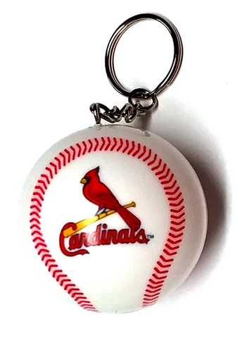 ST. LOUIS CARDINALS KEYCHAIN BALL 2" ROUND LICENSED NEW MLB CHARM PULL Cover