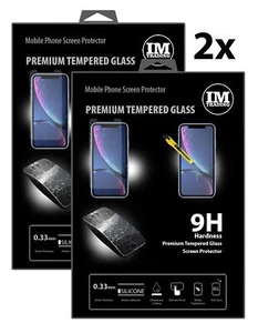 2 Piece Safety Glass for Samsung Models Screen Protector Foil Real Glass - Picture 1 of 7
