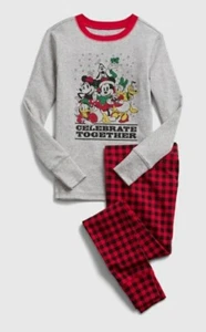 NEW GAP kids Disney Mickey Mouse and friends Christmas PJ set size 10 - Picture 1 of 3