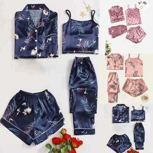 Women's Pajamas Set Home Suit Four Piece Pajamas For All Seasons - Picture 1 of 13