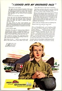 PRINT AD 1943 Nash Kelvinator WWII Pratt Whitney Engines Navy Vought Corsair - Picture 1 of 3