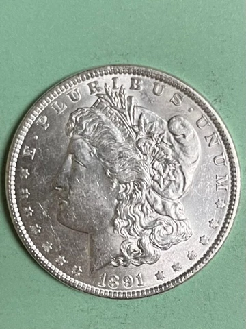 1891 p morgan silver dollar bu Cover