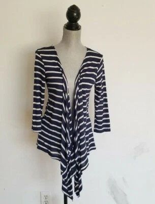 Van Heusen Women's 3/4 Sleeve Open Front Stretch Cardigan Thin Jersey S Small  - Image 1 of 4