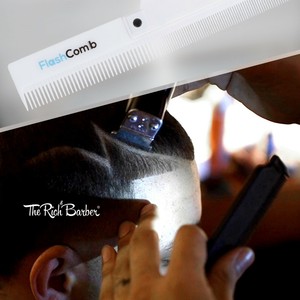 FlashComb LED Flashlight Comb by The Rich Barber- Brand New 