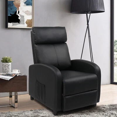 FCH Recliner Massage Sofa PU Upholstered Armchair Elder Massage Heating Chair