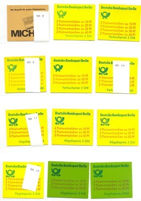 GERMANY BERLIN 17 STAMP BOOKLETS + 2 SOUVENIER BLOCKS **-SURPRICE LOT VF  - Image 1 of 2