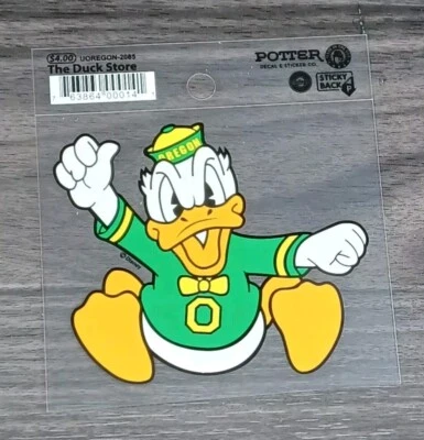 Jumping Duck Sticker University Of Oregon Official Licensed - Image 1 of 2
