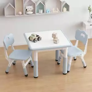 Children's Table and Chair Set, Height Adjustable Toddler Table and Limited - Picture 1 of 7