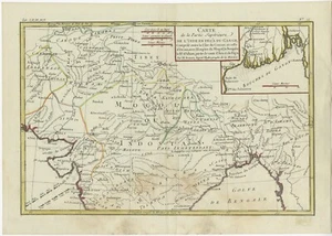 Mapa antiguo del norte de la India por Bonne (1780) - Imagen 1 de 1