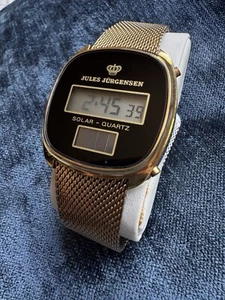 Vintage RARE Jules Jurgensen Solar Quartz Electronic Watch 5627 - Picture 1 of 13