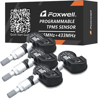 4x Foxwell Reifendrucksensor XRDE048 RDKS TPMS Silber  für Audi Porsche VW BMW - Bild 1 von 4