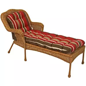 74-inch by 19-inch U-Shaped Outdoor Tufted Chaise Lounge Cushion - Picture 1 of 1