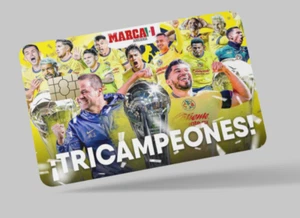 CLUB AMERICA TRICAMPEON, FUTBOL, 2 pezzi skin carta di credito e carta di debito, trolley - Foto 1 di 4