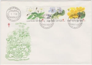 Finland FDC 1983 Anti Tuberculosis, Flowers, Mint - Picture 1 of 1