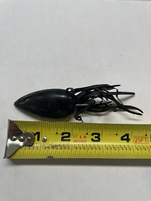 Iscas vintage originais Moss Boss Swamp Fox iscas Topwater vinil preto - Imagem 1 de 4