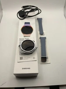 Samsung Galaxy Watch6 Classic SM-R950N Silver Case Gray Band GPS Smartwatch - Picture 1 of 12