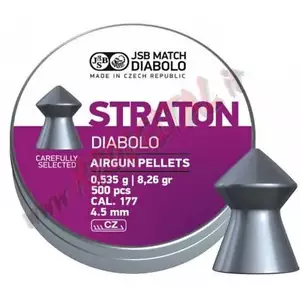 PIOMBINI JSB STRATON DIABOLO CAL 4.50 mm TESTA CONICA 500 PZ PALLINI AIR GUN - Foto 1 di 1