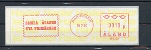 Aland Mint Postal Meter Label HASLER Scarce 10p 1984 A790 - Picture 1 of 1