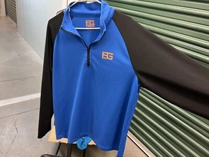 Craghoppers Shirt Adult 2XL XXL Blue Quarter Zip Outdoor Bear Grylls Casual Mens - Picture 1 of 6