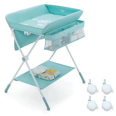 Babyjoy Baby Changing Table Folding Infant Diaper Station Nursery  W/Storage • 64.98$