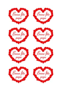 Board of stickers HAPPY FATHER'S DAY - Adhesive sticker for father's day 1 - Picture 1 of 1