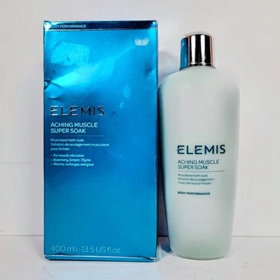 Remojo de baño Elemis Dolor Muscular Super Remojo Musclease (13,5 OZ/400 ml) CAJA ABIERTA Foto 1 de 4