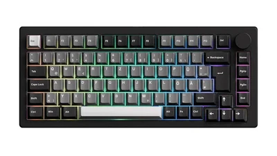 AKKO MonsGeek M1 V5 VIA Black & Silver Keyboard ISO-DE/UK/Nordic - Bild 1 von 4