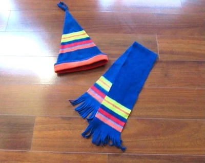 GYMBOREE ~ Baby XS/S ~ VINTAGE! 90's 1997/1998 Tassle Hat + Scarf SET Lot c47 - Image 1 of 4