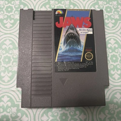Jaws (Nintendo Entertainment System, 1987) NES Game Cartridge Tested Working - Image 1 of 4