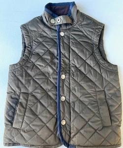 Class Club Youth Boys Size 4/5 Dark Gray Quilted Vest Full Zip Up - Picture 1 of 11