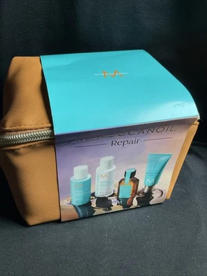 KIT SET VIAJE VOLUMEN ACEITE MARROQUÍ CHAMPÚ ACONDICIONADOR TRATAMIENTO Y CREMA DE MANOS Foto 1 de 4