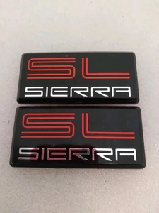 1988 - 1999 GMC Yukon/Suburban/Sierra "SL SIERRA" Emblems - 2pc - Bild 1 von 3