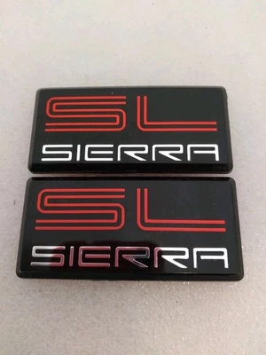 GMC Yukon/Suburban/Sierra 1988-1999 emblemas "SL SIERRA" - 2 piezas Foto 1 de 3
