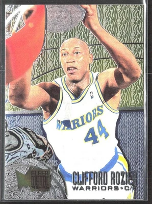 1995-96 Metal Clifford Rozier #35 Golden State Warriors BASKETBALL - Image 1 of 2