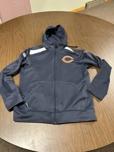 Sudadera con Capucha Cremallera Completa Chicago Bears Para Hombre M NFL Fútbol Terma-Fit On Field Nike - Imagen 1 de 18