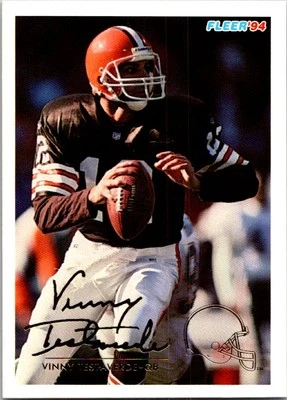 Vinny Testaverde 1994 Fleer #104 Cleveland Browns - Image 1 of 2