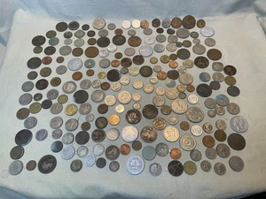 RESTPOSTEN CA. 1KG gemischte Weltmünzen Restposten USA, FRANZÖSISCH, UDSSR, UK, ETC. - Bild 1 von 14